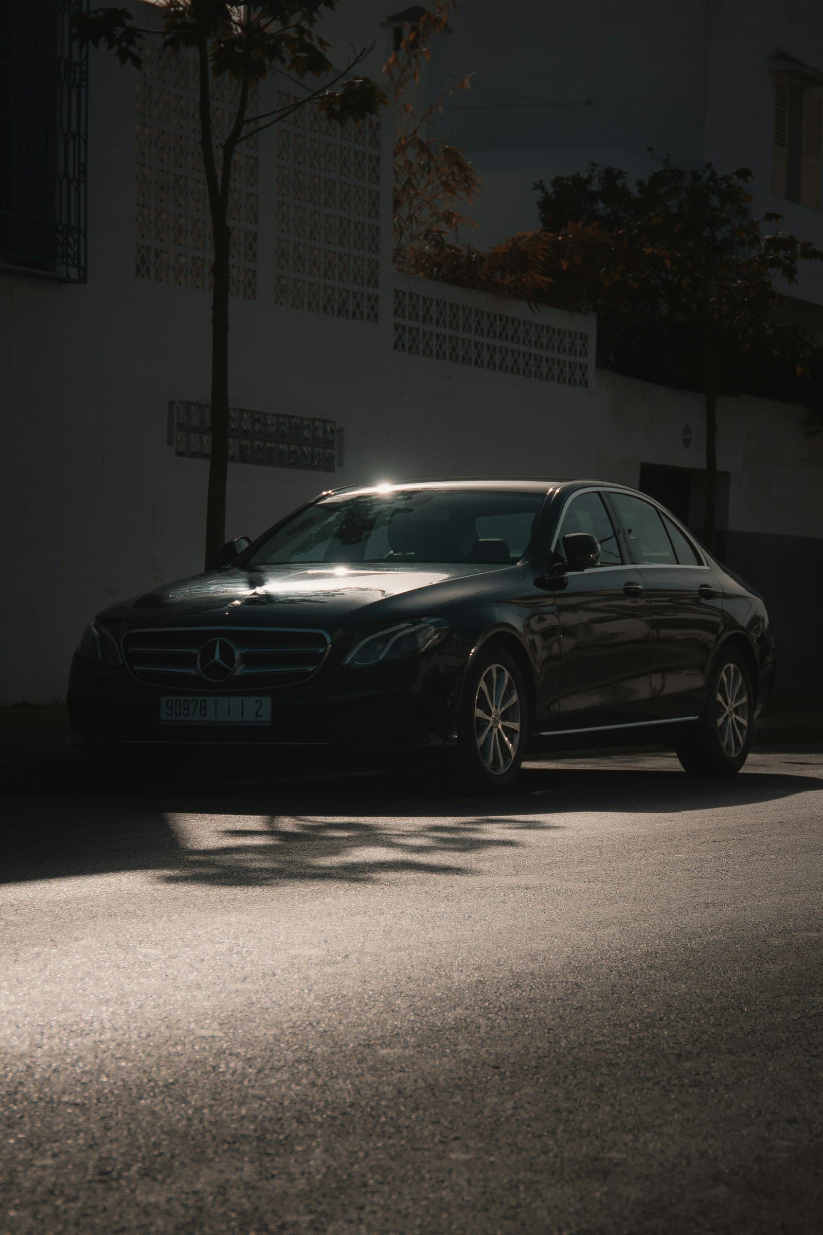 Taxi Mercedes noir de Taxi Delta en Flandre